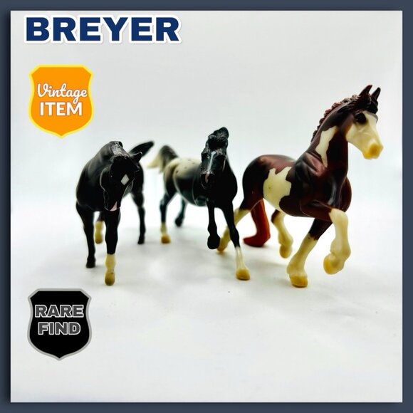 Vintage BREYER REEVES Mini Whinnies Model Horse Figurines STABLEMATES Lot of 3! - Picture 1 of 7
